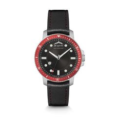 26 Spirits of Switzerland The Red & Black Diver Swan Men Swiss Watch 42mm Analog-Quartz Vegan Bracelet