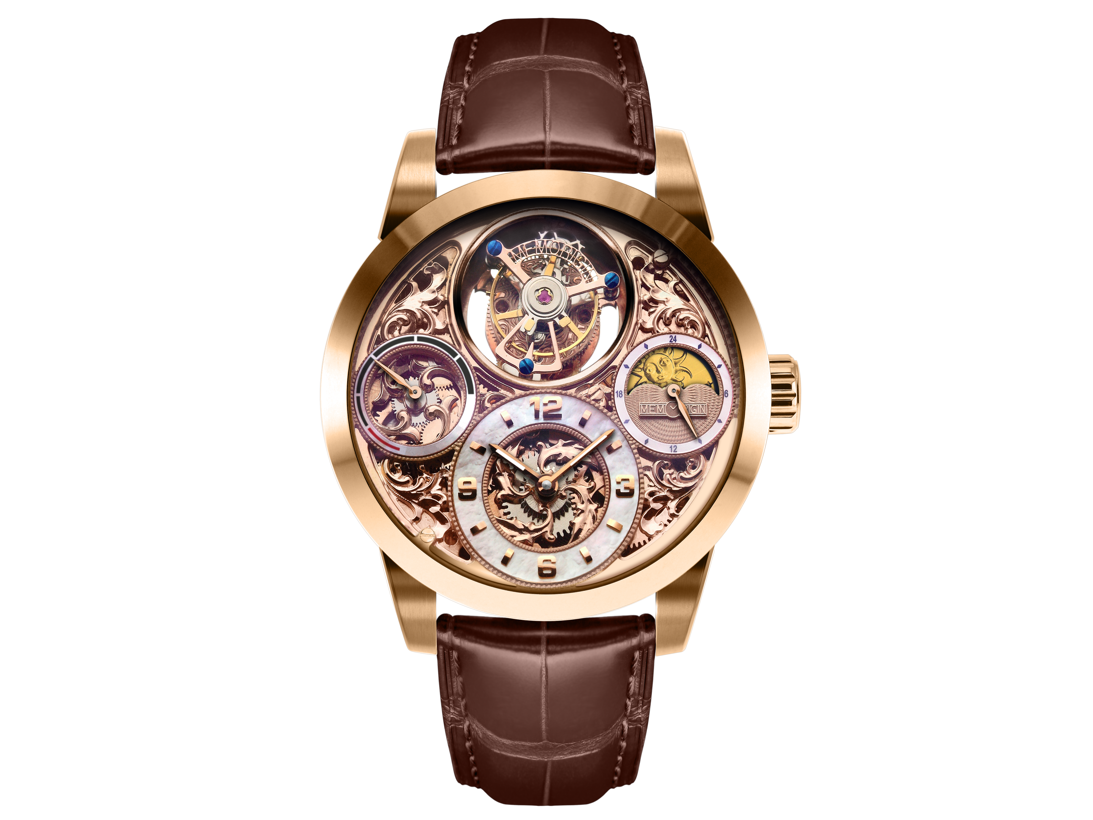 Men's Memorigin MO1231 Imperial Rose Gold Tourbillon Watch
