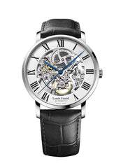 Louis Erard Excellence Swiss Automatic Self-winding White openwork Dial Men's Watch 61233AA22.BDC02