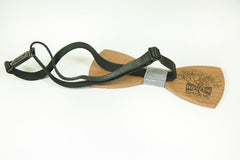 Modgoo Organic Wood Bow Tie Xray Grey