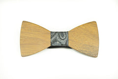 Modgoo Organic Wood Bow Tie James Bond Milky Way