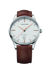 Louis Erard Men's Heritage Silver Dial 69287AA31 Veal Leather strap