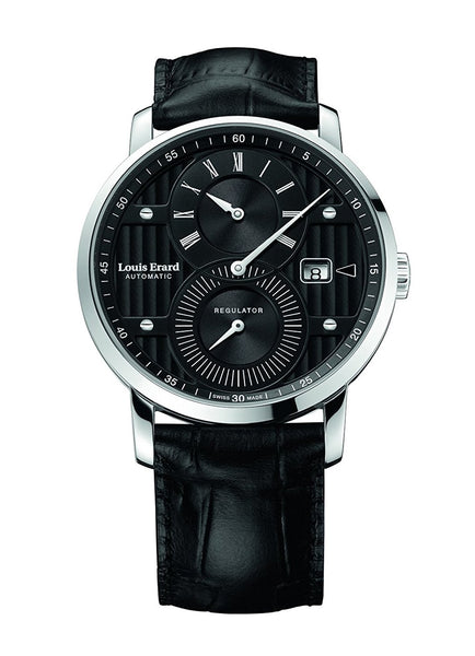 Louis Erard Excellence Swiss Automatic Selfwinding Black Dial Men's Watch 86236AA02.BDC51