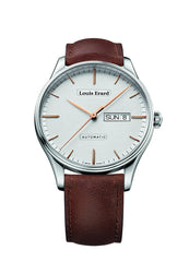 Louis Erard Men's Heritage Silver Dial 72288AA31 Veal Leather strap