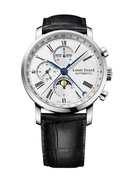 Louis Erard Excellence Collection Swiss Automatic White Dial Men's Watch 80231AA01.BDC51