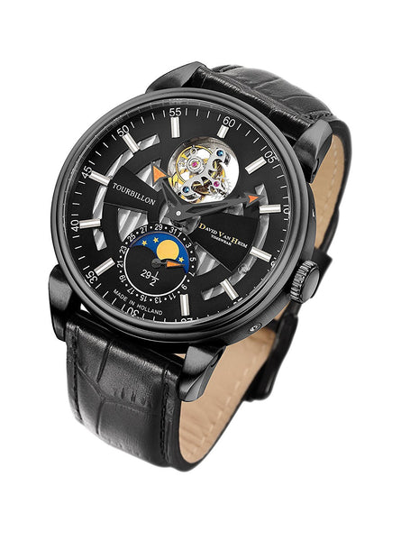 David Van Heim Swiss Mechanical Tourbillon Men's Watch T1 collection VH-300