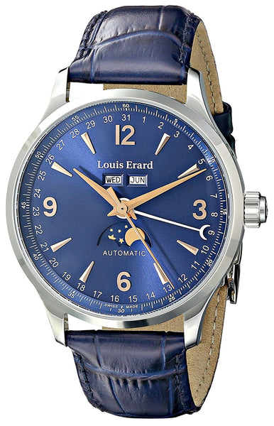 Louis Erard Men's 31218AA15.BDC37 1931 Analog Display Automatic Self Wind Blue Watch