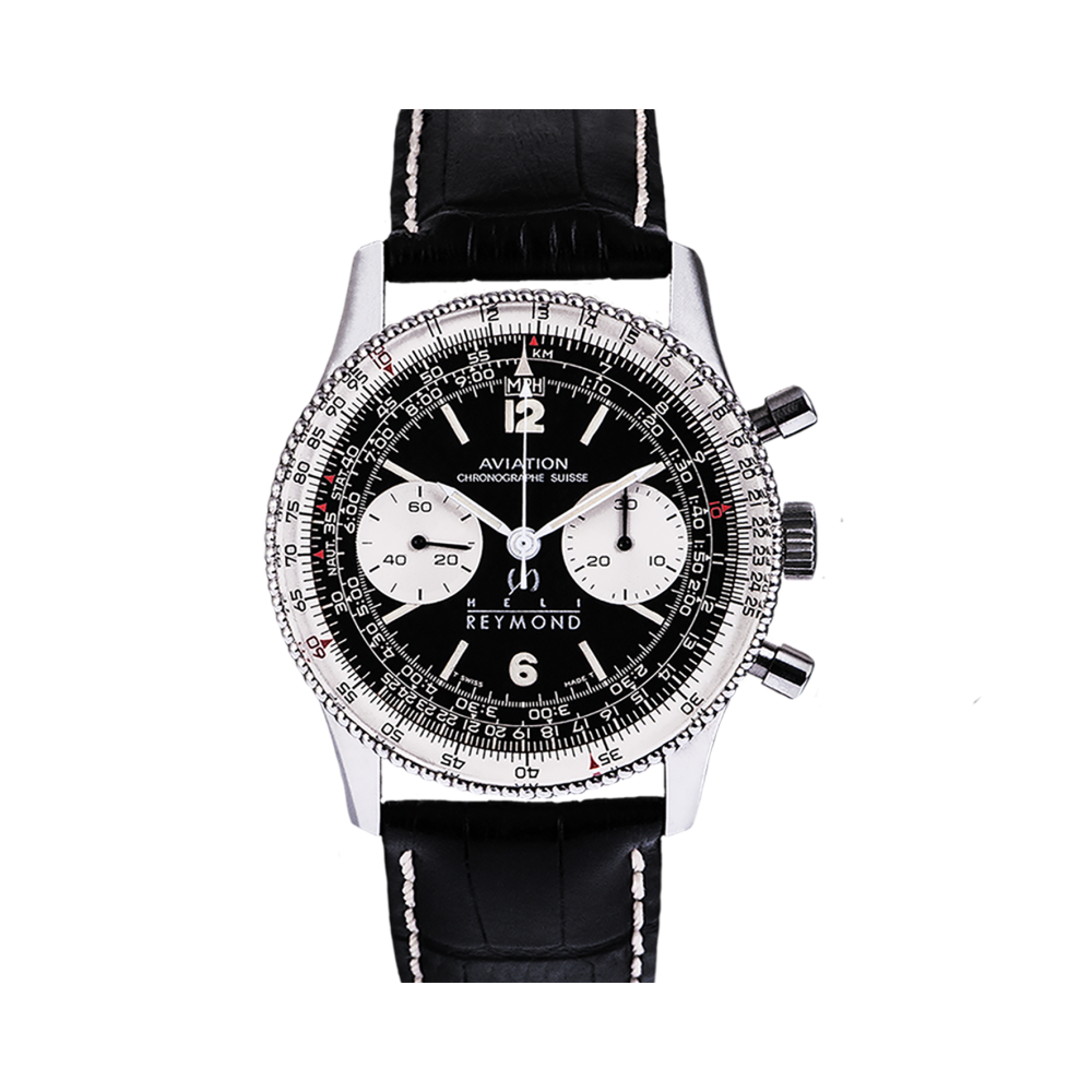 A6010 Heli Reymond Mens Swiss Watch Mechanical Chronograph Active