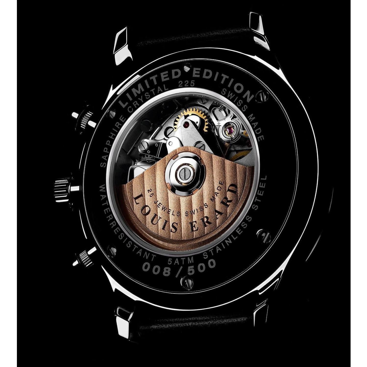 Louis Erard 1931 Men's 42mm Swiss Automatic Black Dial Watch 78225AA22.BVA02