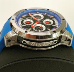 Winch Heli Reymond Swiss Automatic Chronograph Tachymeter  Men's watch Blue